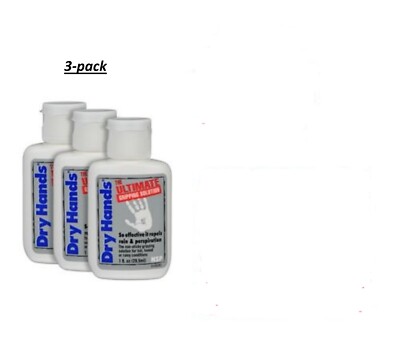 DRY HANDS 1 oz. (3 Pack) Sport Grip  for Pole Dancing, Baseball, Golf----NEW