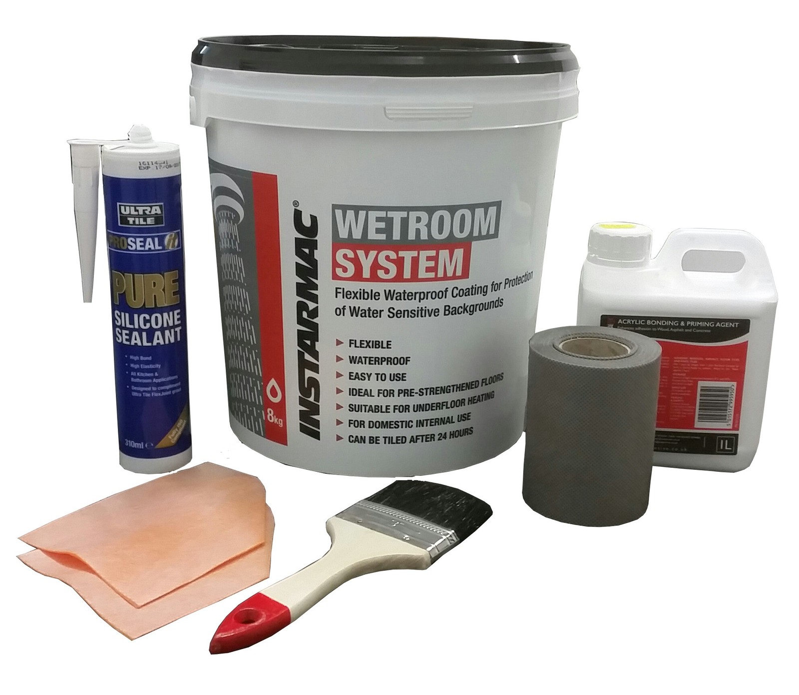 INSTARMAC TANKING KIT WET/SHOWER/BATH ROOM WATERPROOF 5060549090318 eBay