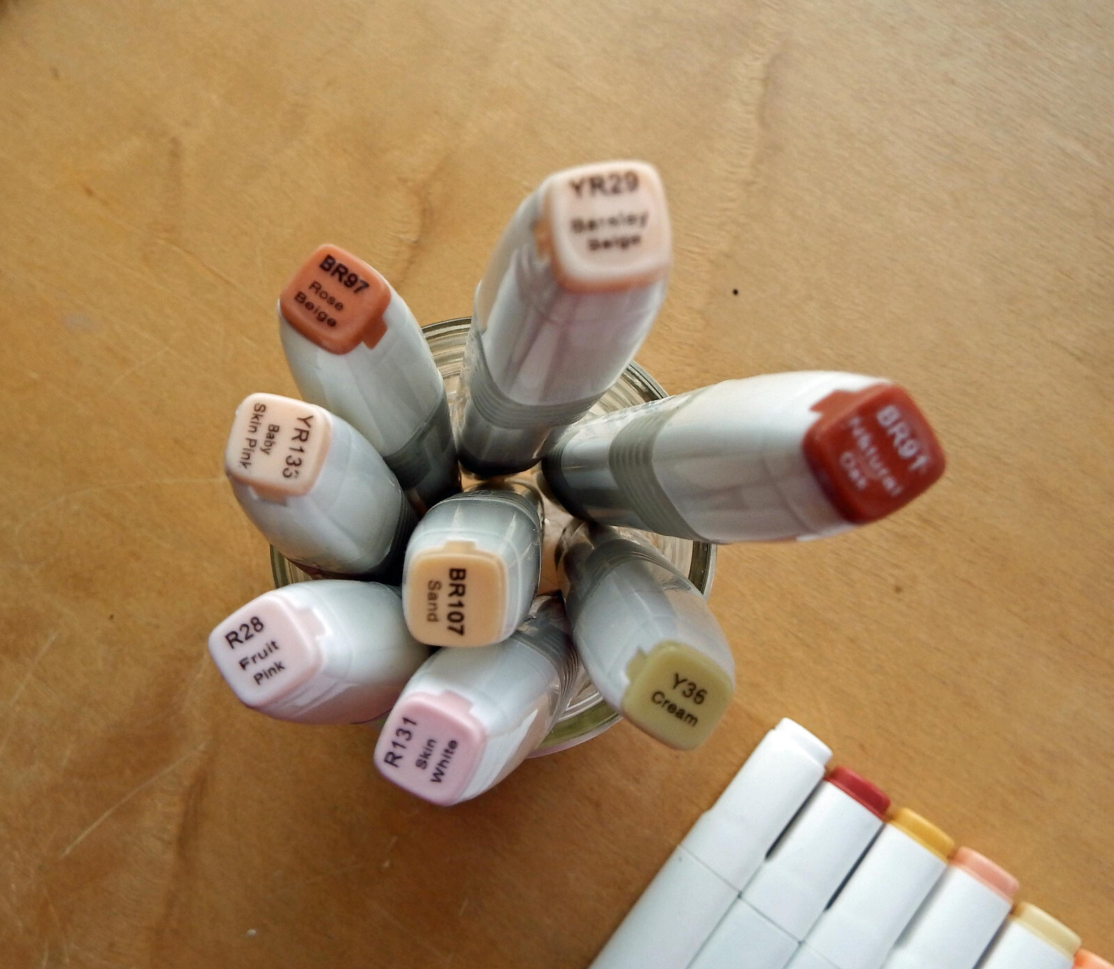 Alcohol Markers Flesh Tones: Touchnew, Colorona, Studio 71, Lot Of 21