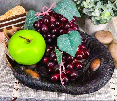 Rustic Large Long Claws Bear Paw Fruit Platter Serving Bowl Plate 11.5''W Bears