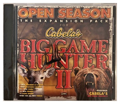 Cabelas Big Game Hunter II 2 Open Season Pc New Expansion for BGH 2