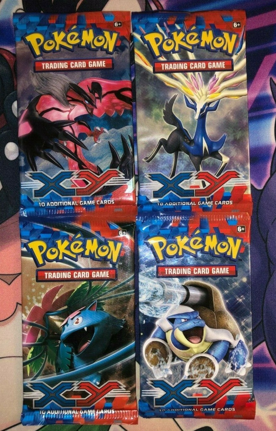 ポケモンX Y4本セット Pokemon XY Base Set x4 Booster Packs - 1 of each 4 total