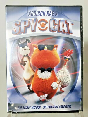 Spy Cat Addison Rae Animated Feature DVD 2018 New Sealed 