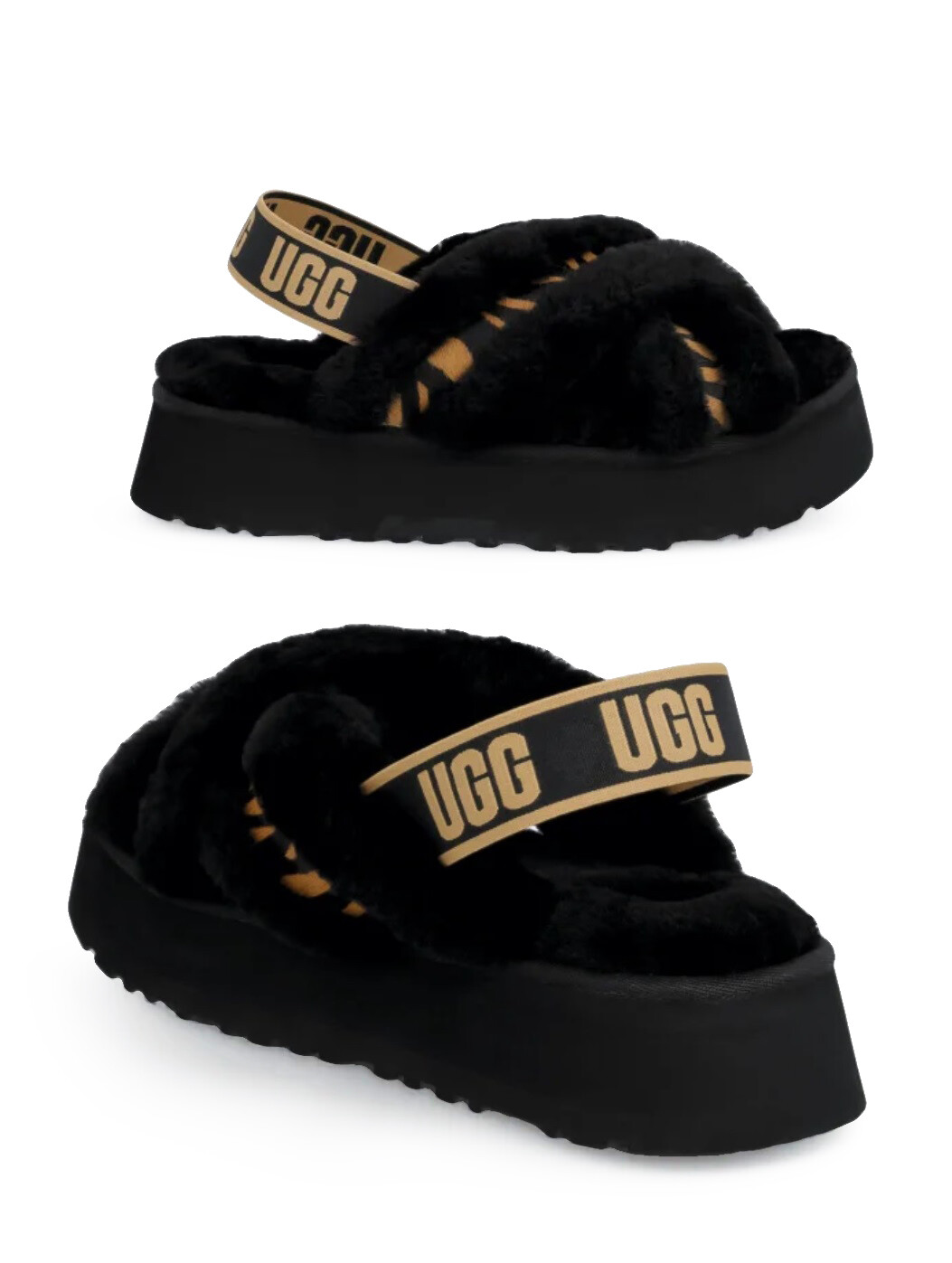 New Women's Shoes UGG Brand 1127072 Disco Cross Strap Tiger