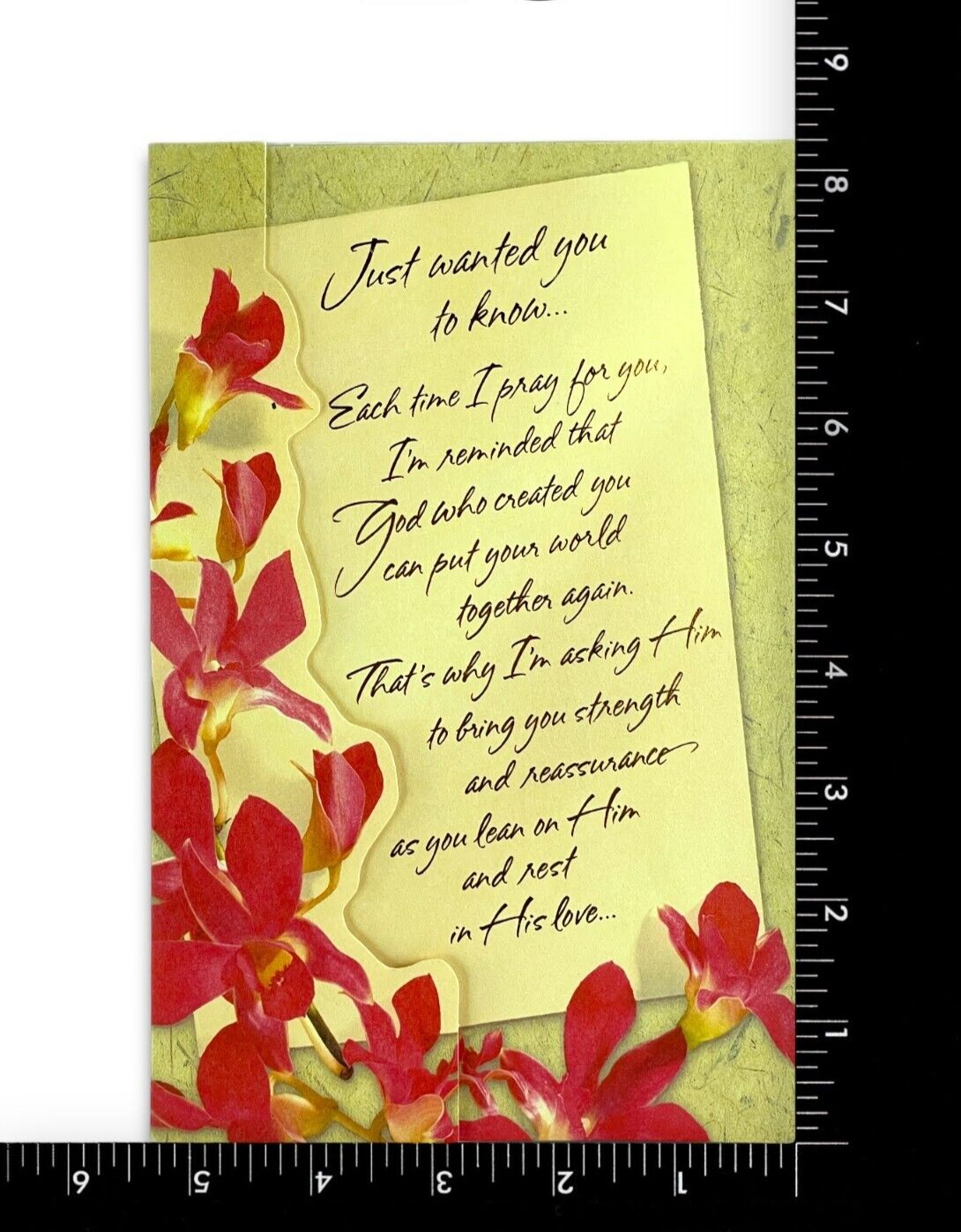 Religious ENCOURAGEMENT SUPPORT Card, "I Pray For You" by American Greetings +✉