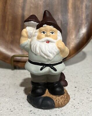 Vintage Ceramic Gnome Figurine 4''