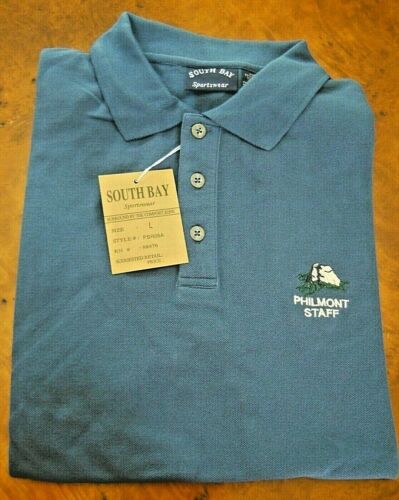 PHILMONT SCOUT RANCH POLO STAFF SHIRT, LARGE (NEW WITH TAGS)