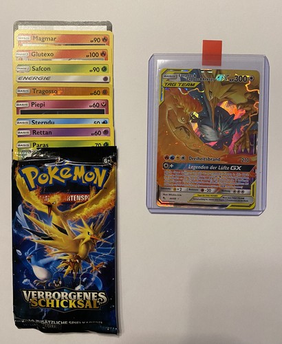 Pokemon Karte Tag Team Lavados Zapdos GX HOLO 4468 Booster - TOP