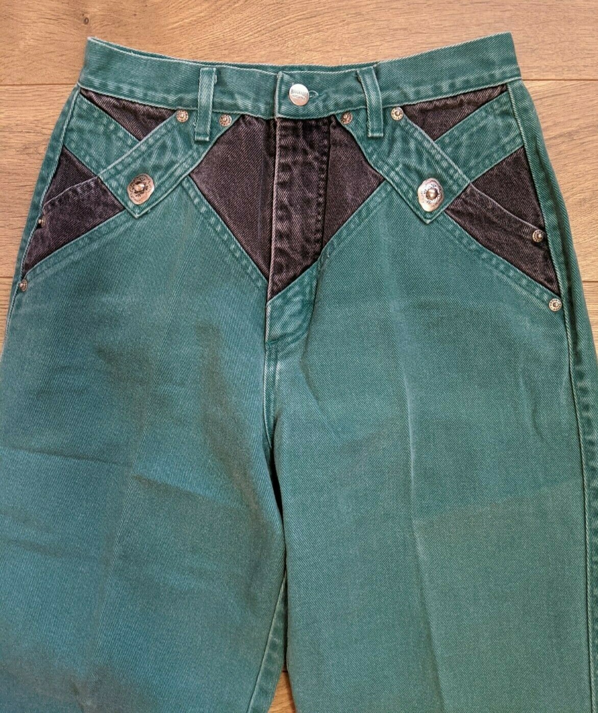 Джинсы Evergreen w Black Accent Women's Western Rough Rider Jeans Estimated  Size 9/10 : купить с доставкой из США, цена 16 241 руб - (133805964035)