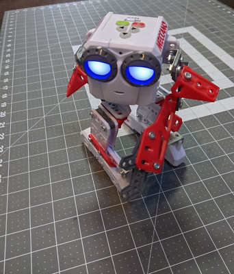 Meccano Built Interactive Robot Model 91815 8 Inch Tall By Spin Master tested