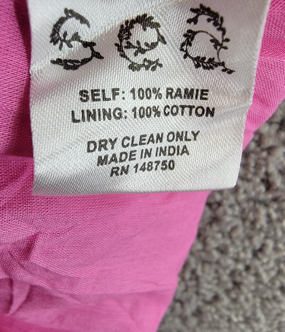 Sea Cole Smocked Sleeveless Dress Big Girls 10Y Pink Back Zip Closure - Picture 13 of 16