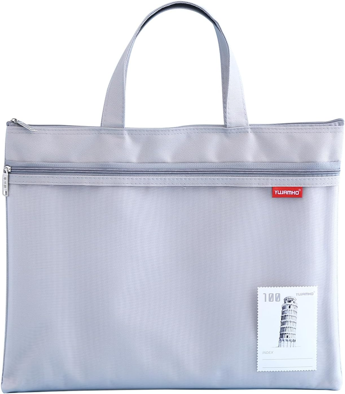 A4 Document Bag, Zip File Pouch, Zippered Handbag, Books Carry Bag Waterproof Do