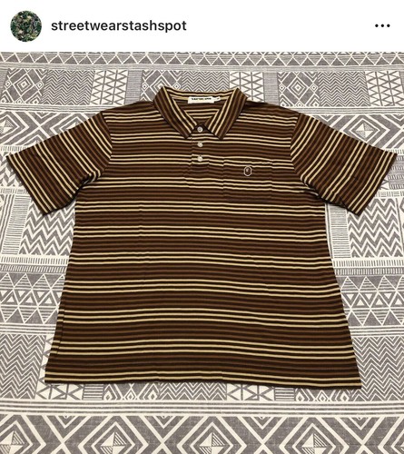トップス a bathing ape bapesta polo shirt BAPE STA polo shirt grey x white a bathing ape star NIGO