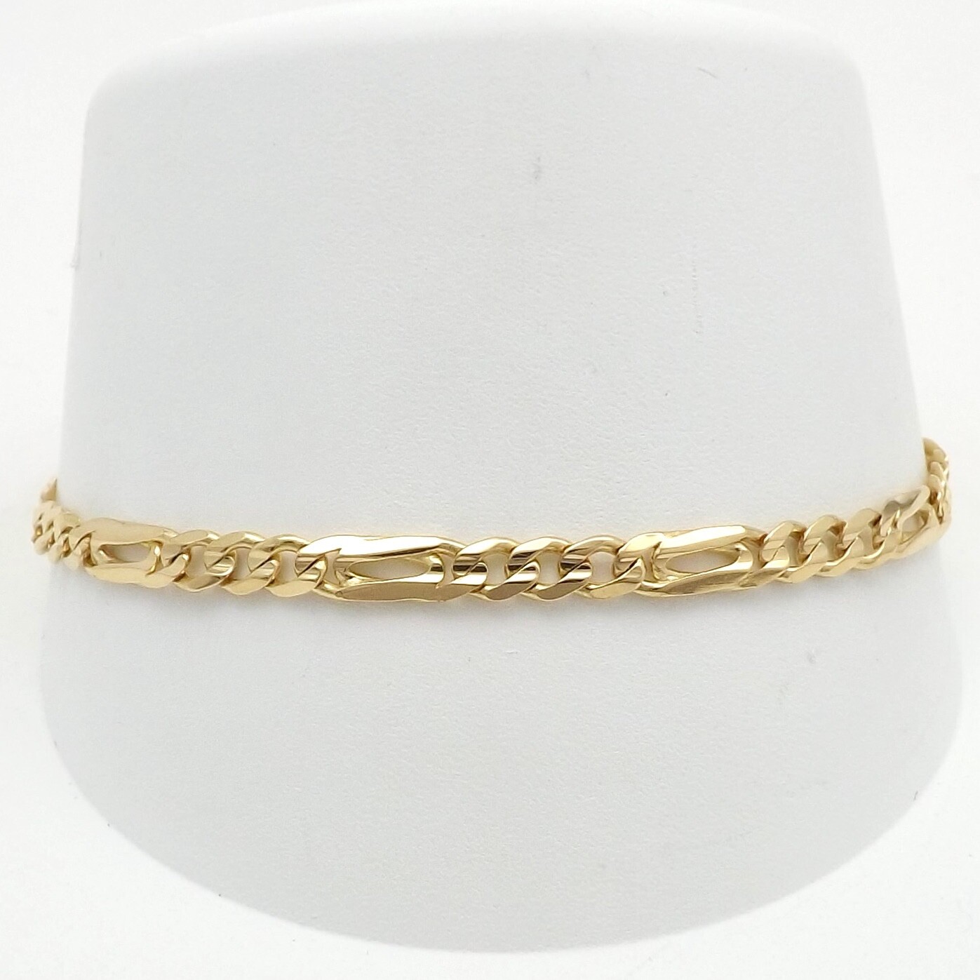 アクセサリー vintage Figaro chin charm bracelet Gold Tone Chunky Figaro Fashion Chain Bracelet 8
