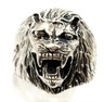 Lions Head Sterling Silver Dress Ring Fine Statement Unisex Jewellery Size U-2.JPG
