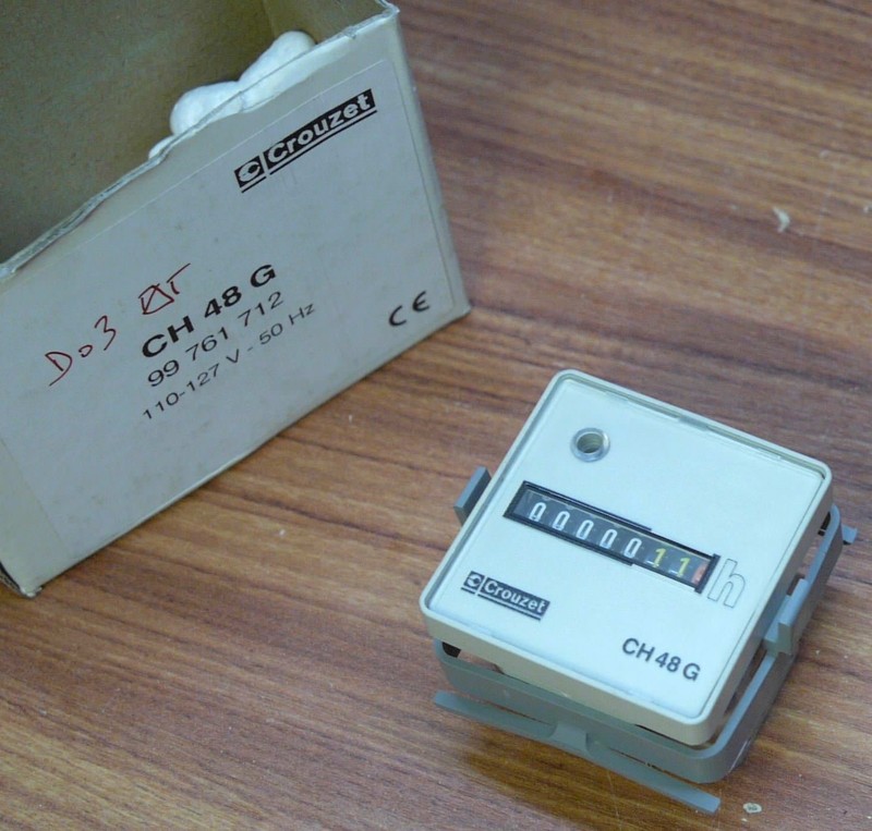 Crouzet Ch48g 99 761 712 99761712 110-127 V Compteur Horaire Neuf