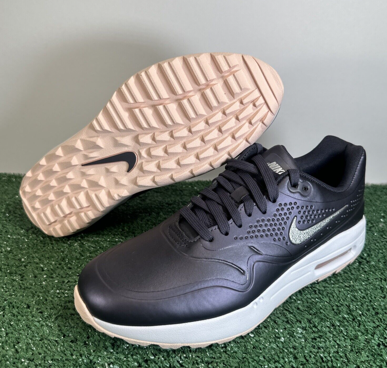 NIKE - NIKE ゴルフシュース AIRMAX AQ0865 ロゴ ホワイト 白 25 Nike Air Max 1 G Womens Low Golf Shoes Size 8.5 Gridiron
