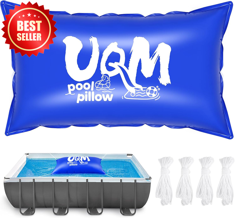4x8Ft Pool Pillow Above Ground Cold-Resistant Winterizing Kit 4X20Ft Rope US