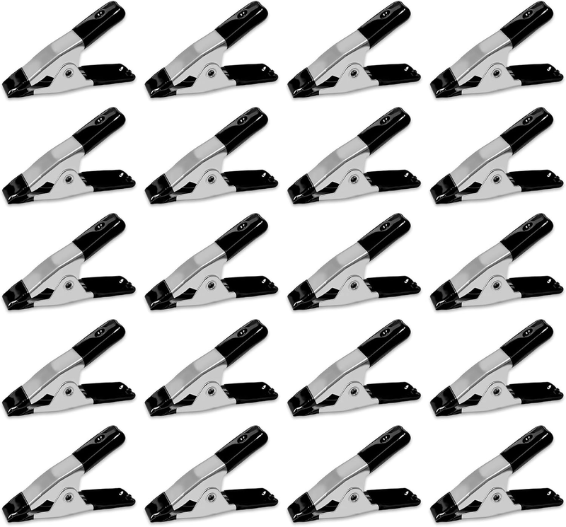 Metal Spring Clamp, 20 PCS 2 Inch Steel Spring Clamp Set for Wood Working DIY Cr