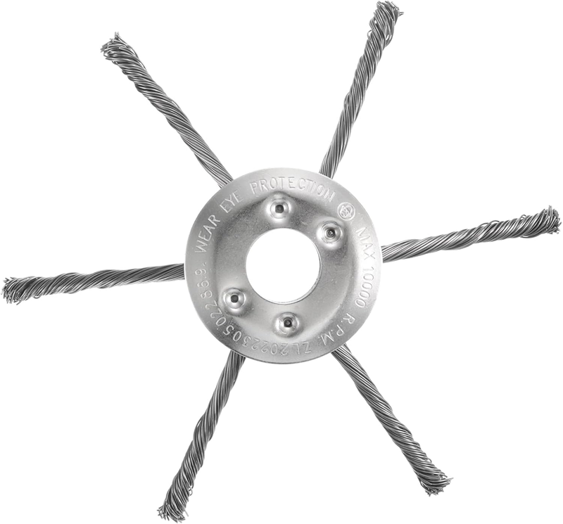 Wire Brush Cutter Trimmer Head 8Inch 6 Blade for Lawn Mower Garden Outdoor Tool