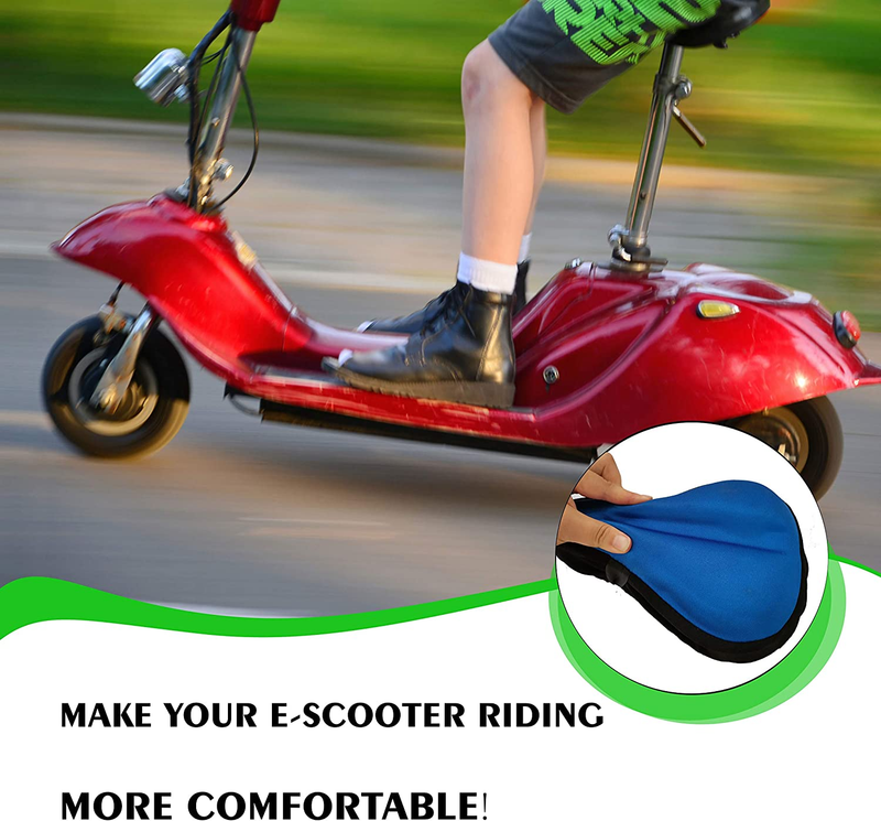 Kids Bike Seat Cushion- Extra Soft Gel Bicycle Seat Cushion- with Water&Dust Res