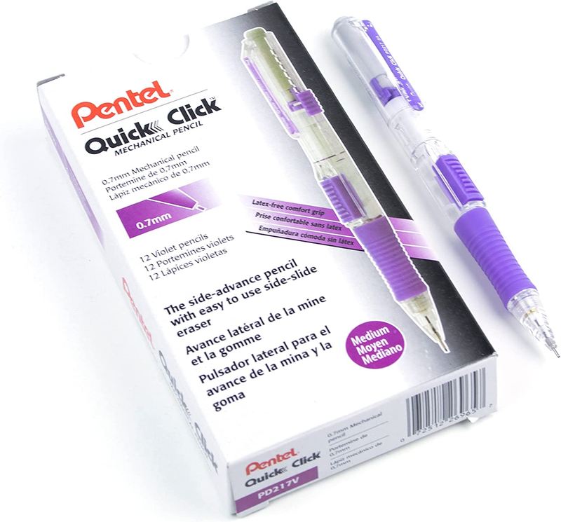 (0.7mm), Violet Barrel, Box Of 12 Pencils (pd217v)