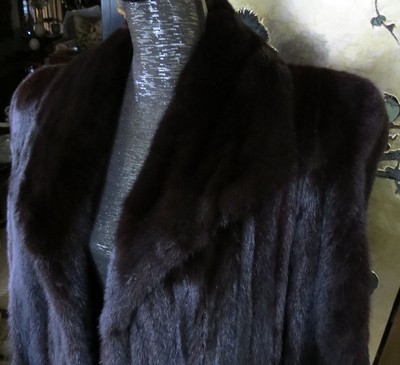 Black Mink Fur Coat Full Length, Shiny, Soft, SIMPLY STUNNING!!! EMBRY'S