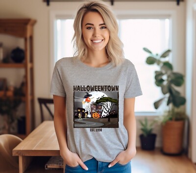 Unisex Halloween Town Shirt & Sweatshirt- Ghost Shirt, Spooky Ghost, Funny Shirt