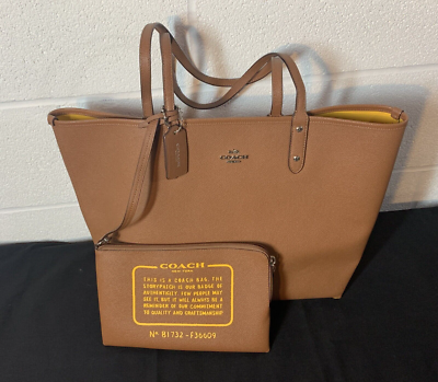 Coach reversible tote size sale