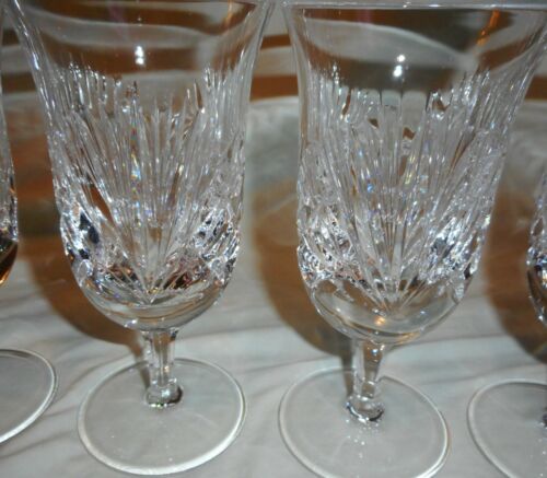 Lot of 4 GORHAM Crystal CHERRYWOOD 6 3/4" Iced Tea Glasses