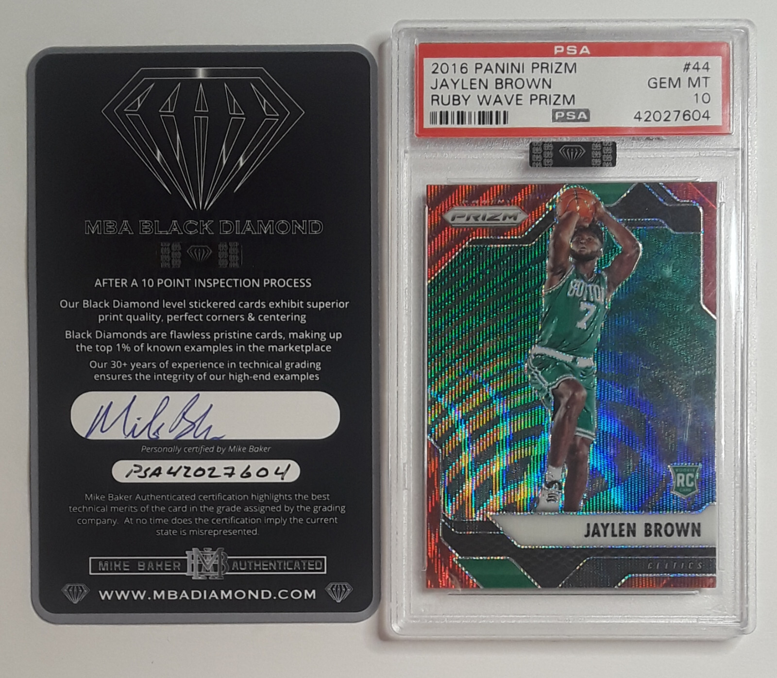 2016-17 Panini RUBY WAVE Prizm MBA BLACK DIAMOND Jaylen