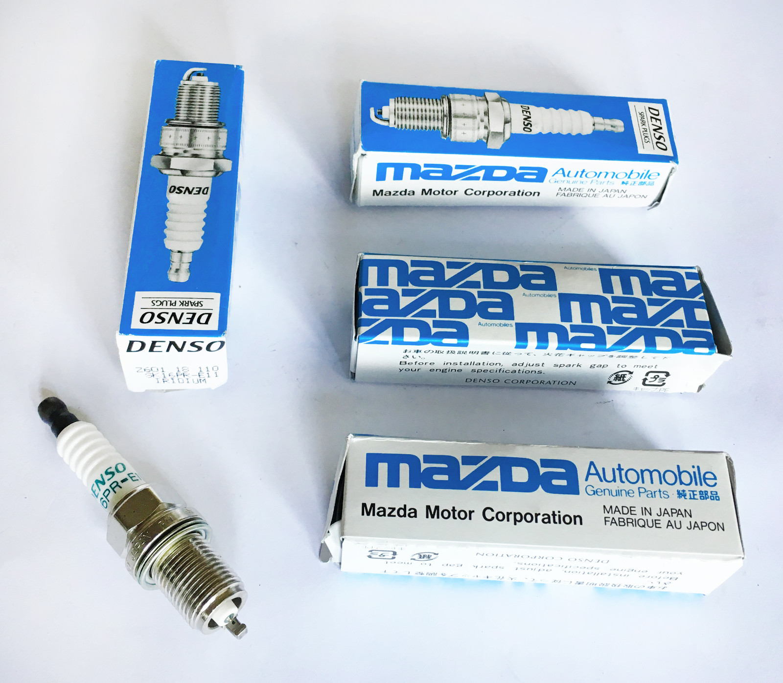 Mazda Denso Spark Plugs Z60118110 - Set of 4 - (Our Ref