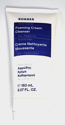 KORRES Greek Yoghurt Foaming Cream Cleanser ~  5.07 FL OZ/ 150ML ~ FULL SIZE