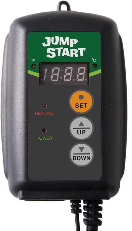 Jumpstart by  Digital Thermostat Controller for Heat Mats, MTPRTC, Water Resista