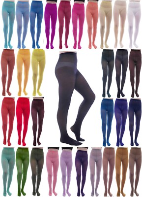40 Denier Tights Many Colors Matte Microfiber Pantyhose Sheer Stockings