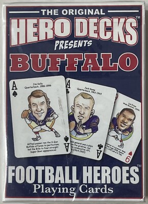 Buffalo Bills Football Heroes Original Hero Deck Playing Cards