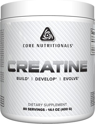 Core Nutritionals Creatine Increases Strength and Muscle Growth, 5000 mg 80 Serv