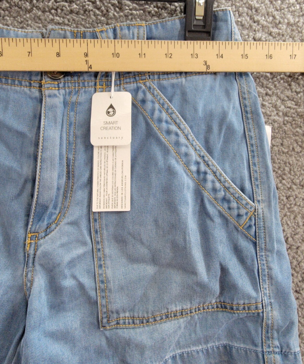 Sanctuary Reissue Shorts Women's XXS Sun Drench Zip Fly With Button Closure~ - Picture 5 of 19