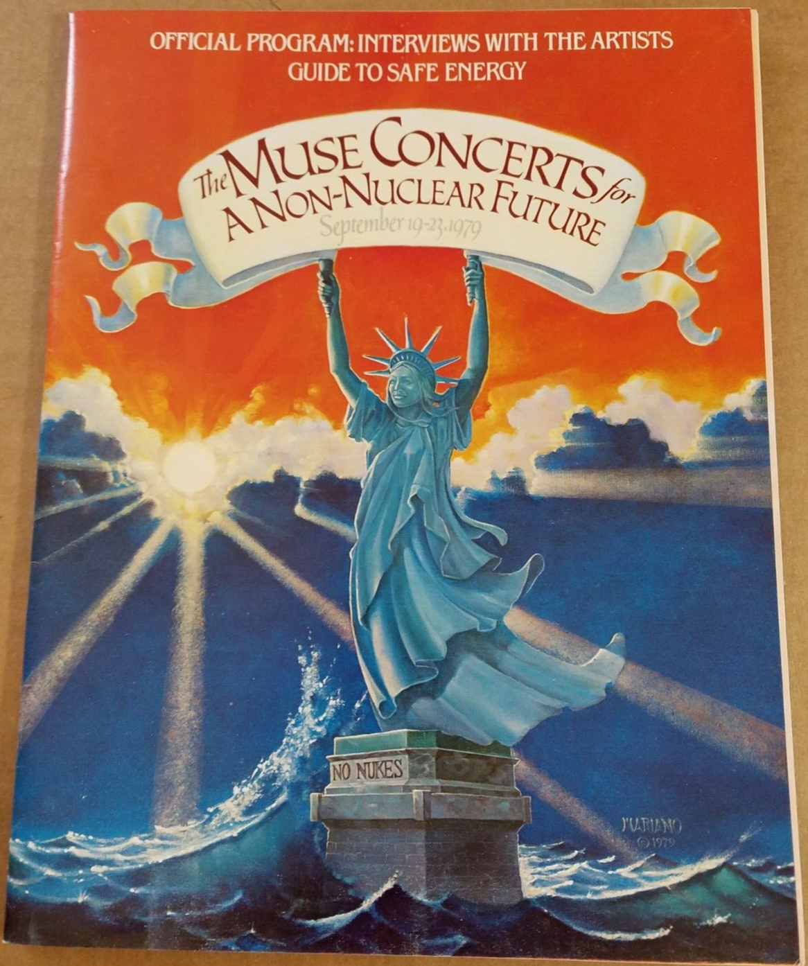 Official Program Sept. 1979 The Muse Concerts For a Non