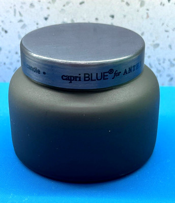 New Anthropology Capri Blue Volcano Fragranced Candle Black Signature Jar 5oz