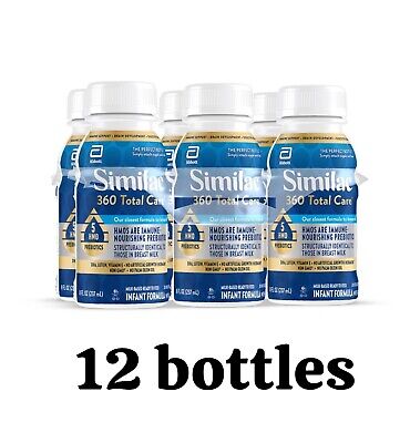 Similac 360 Total Care Ready-to-Feed Infant Formula, 8 fl oz, 12-pack (5 HMO's)