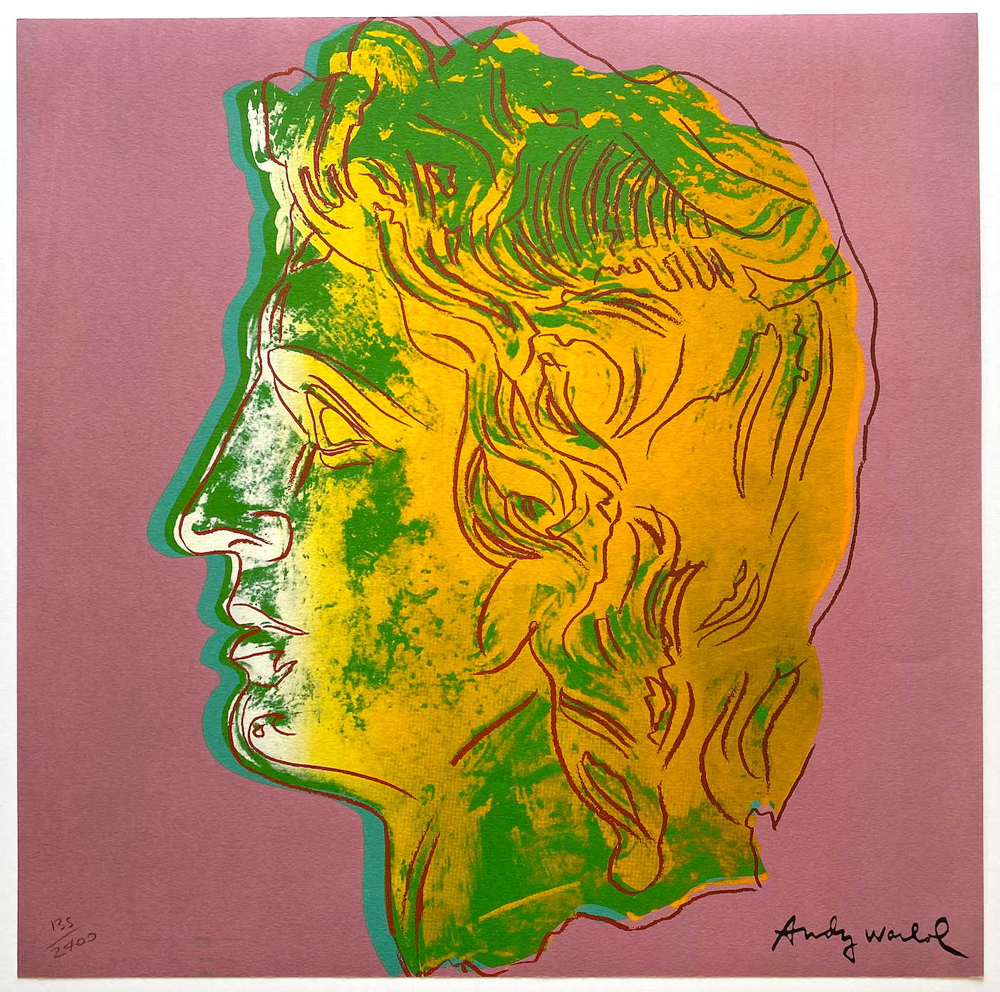 ANDY WARHOL 1986 LMT ED LRG FINE ART LITHOGRAPH PRINT ANDY WARHOL 1986 LMT ED LRG FINE ART LITHOGRAPH PRINT