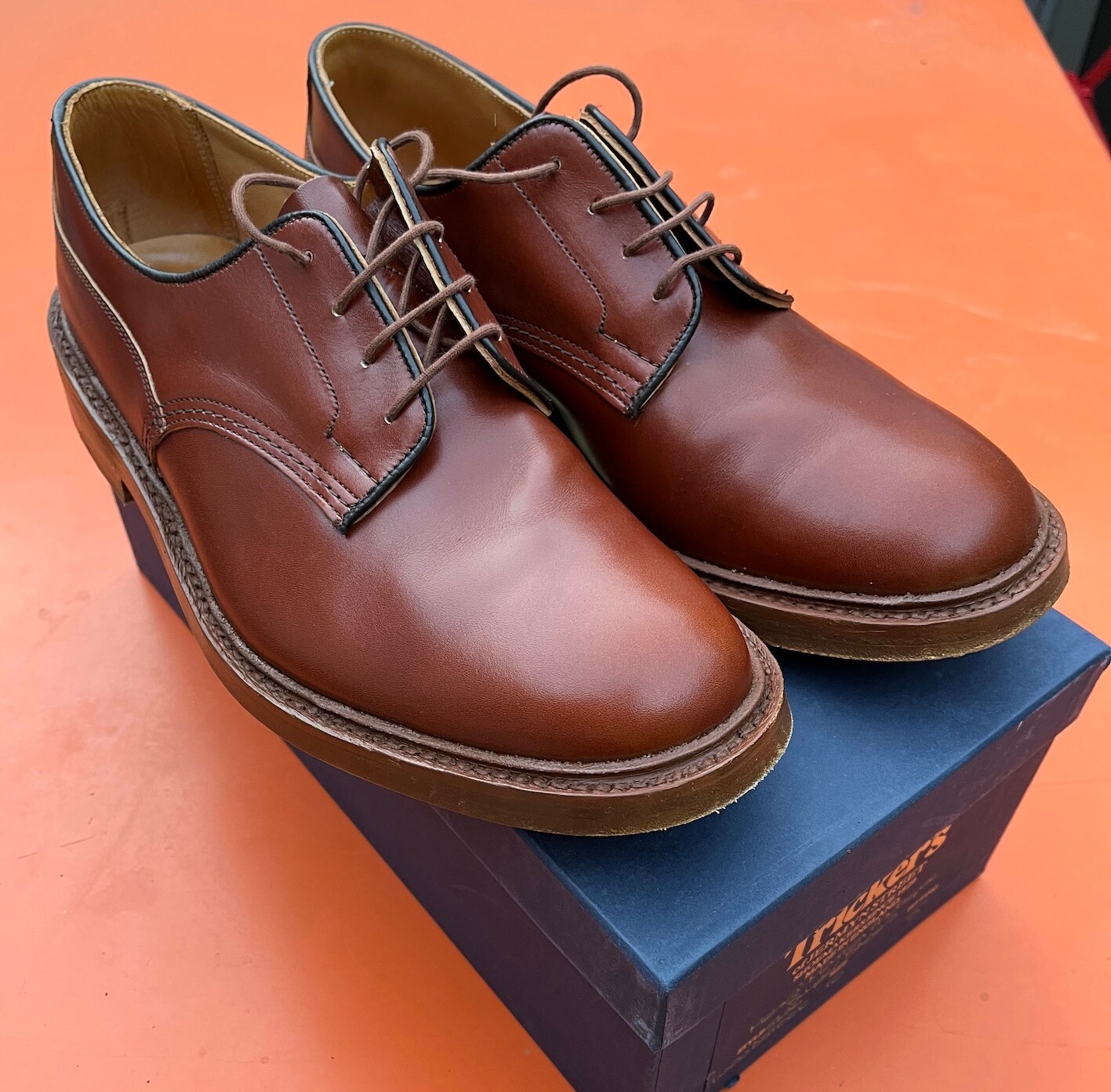 Trickers Woodstock Country Shoe Marron Antique Leather UK10 Trickers Woodstock Country Shoe Marron Antique Leather UK10