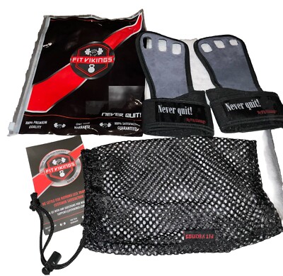 FIT VIKINGS Palm Protector Gloves Gymnastic Hand Grips Crossfit Bodybuilding NEW