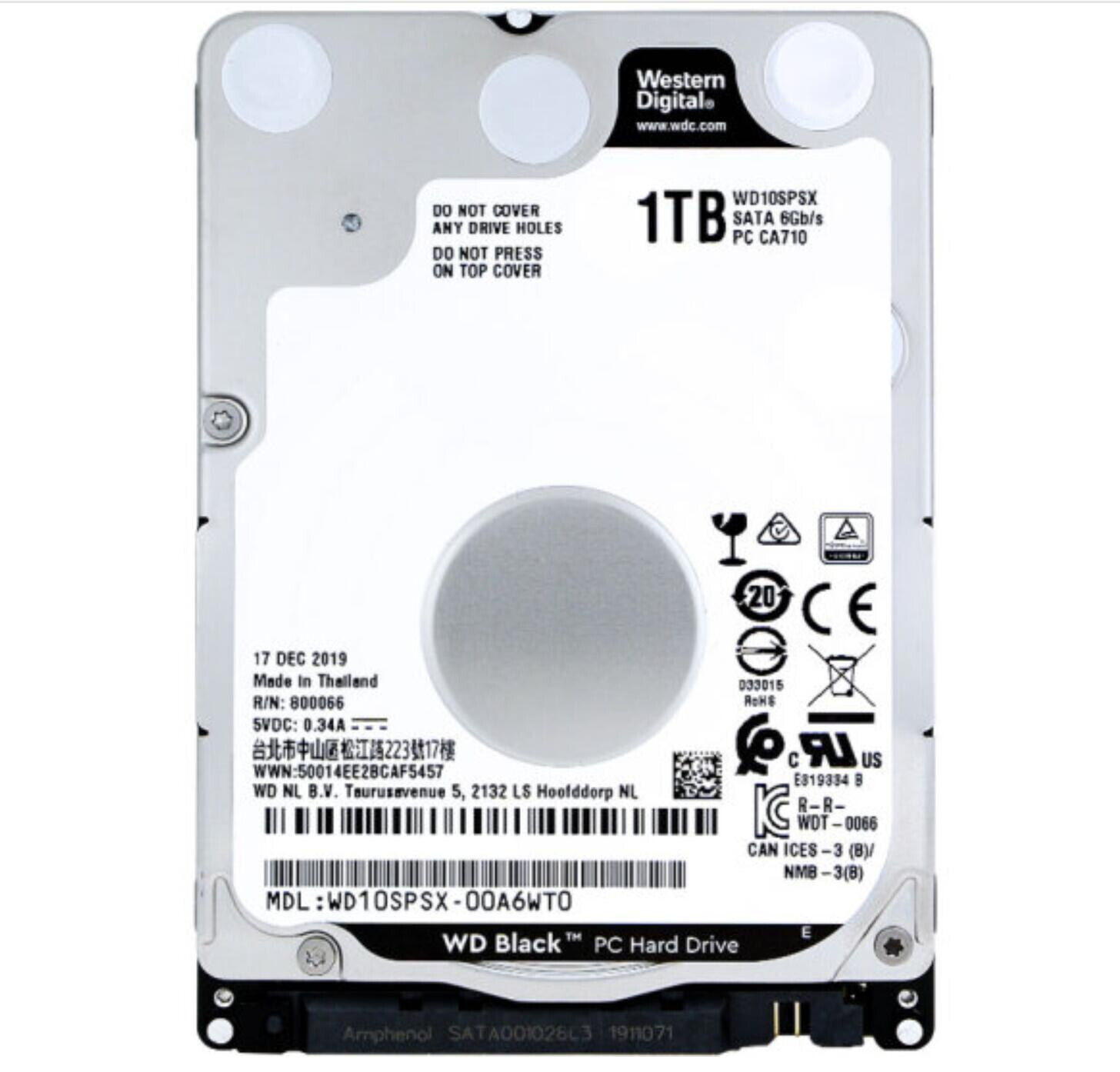 Western Digital WD10SPSX（2.5インチ HDD 1TB） Western Digital WD Black WD10SPSX 1TB 2.5