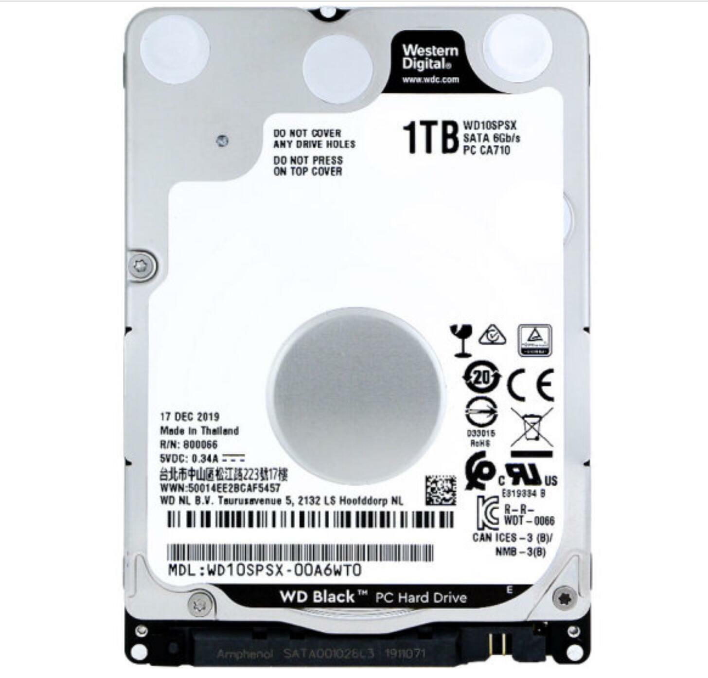 Western Digital WD10SPSX（2.5インチ HDD 1TB） Western Digital WD10SPSX 1TB 7200RPM 64MB SATA 2.5