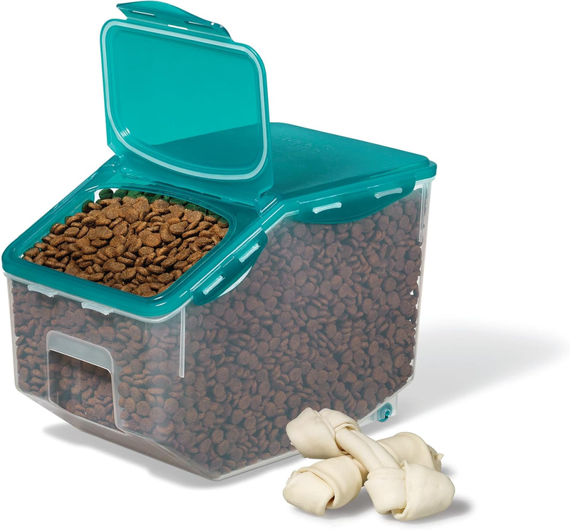 LocknLock Plastic Pantry Container with Wheels - 406oz/12L - Airtight - 4-Sided