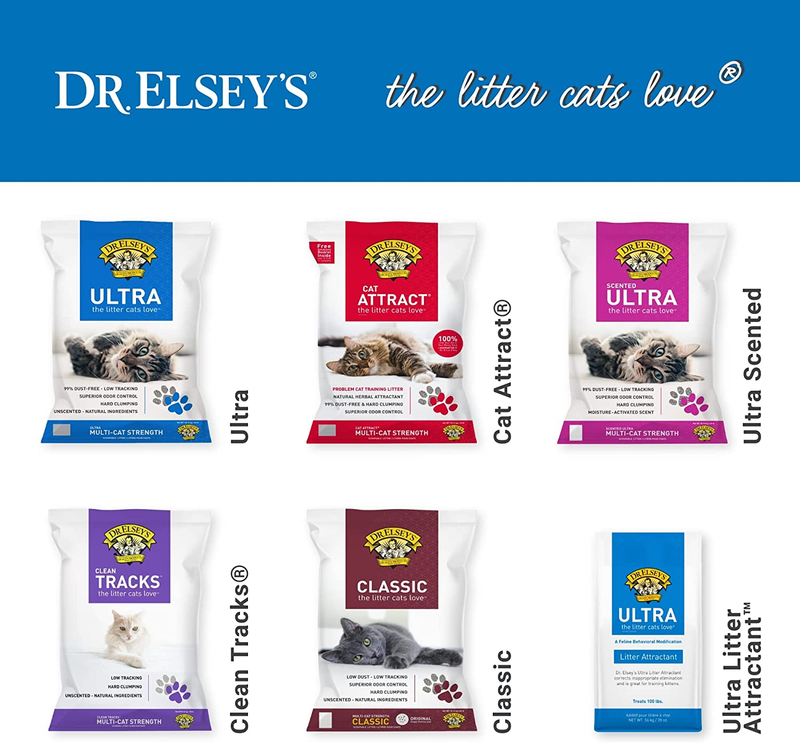 Dr. Elseys Litter Box Attractant - Ultra Litter Attractant - 20 oz Pouch - Feli