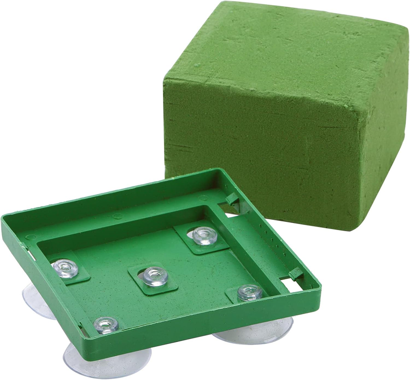 8 Pack Square Floral Foam Cage, Floral Foam Blocks with Suction Cup, Flower Cage
