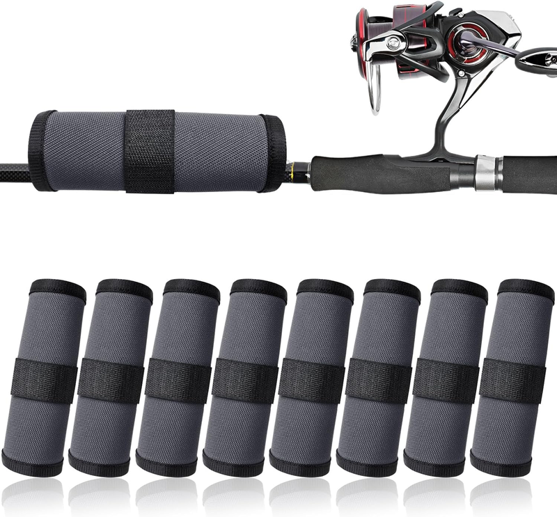 8 Pack Fishing Lure Covers，Lure Wraps for Fishing Rod，Fishing Hook Bait Covers